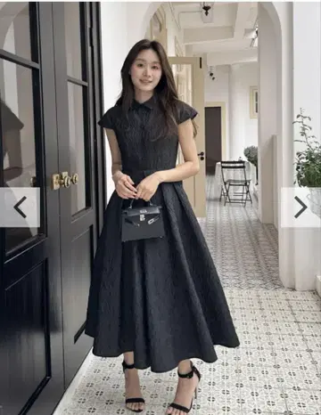 JACQUARD HEPBURN DRESS