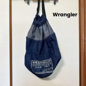 [ Wrangler ] 데님 냅색 백팩 원숄더 인디고