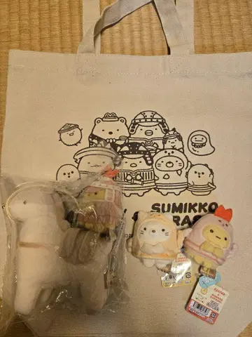 haniwa 스밋코구라시 봉제인형 3종 세트 (토트백 포함)