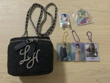 LAVANDA 우노 미사코 백 파우치 블랙