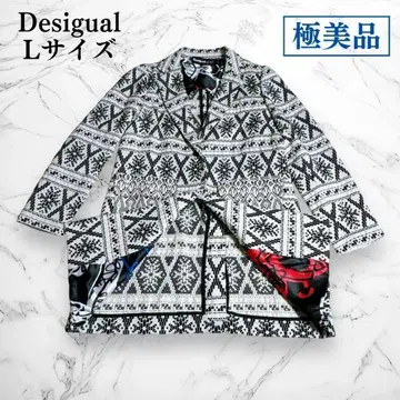 Desigual 데시구알 코트 롱 자켓 화이트 44 L 사이즈