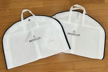 MONCLER 가먼트 백 수트 커버 화이트 2세트