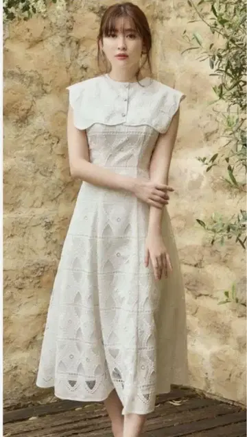 Saint Germain Lace Dress(pure white)