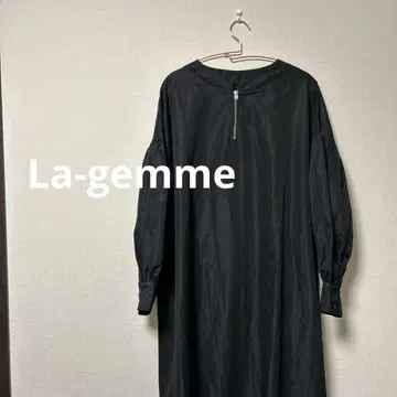 [La-gemme] 라지엠 롱 원피스 벌룬 슬리브