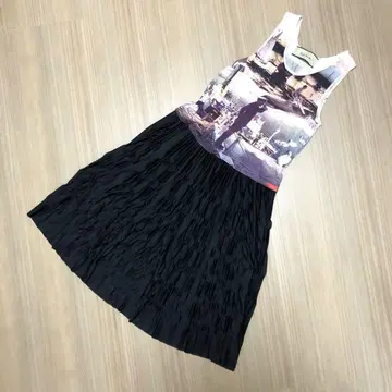 Paul Smith 프린트 슬리브리스 원피스