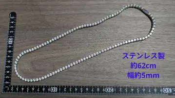 AVALANCHE 스테인리스 지르코니아 테니스 체인 롱 62cm