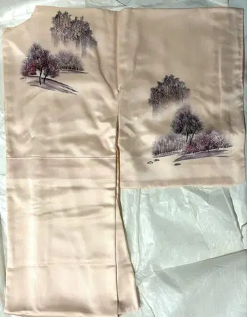 호몬기/쓰케사게용 옷감 연한 핑크