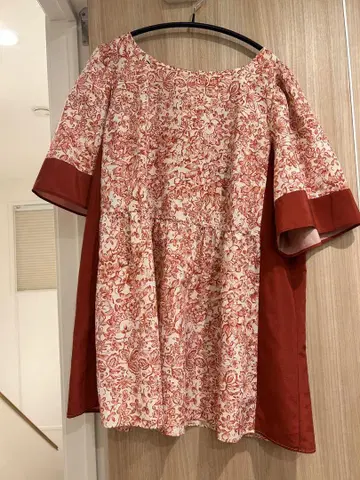 Rose Tiara 빅 사이즈 46 꽃무늬 튜닉