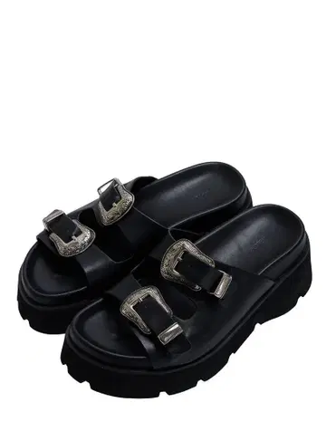 AMERI MEDI WESTERN BUCKLE SANDALS 사이즈 M