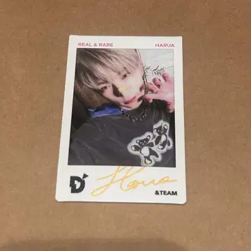 &TEAM 사인 사진 폴라로이드 HARUA 하루아