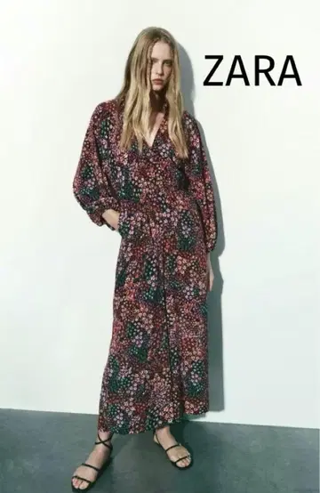 [컨디션 최상] ZARA 플로럴 프린트 점프수트 S~M