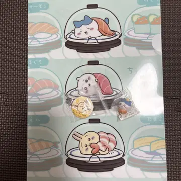 쿠라스시 치이카와 (먼작귀) 토끼 하치와레 피규어 캔뱃지 클리어 파일