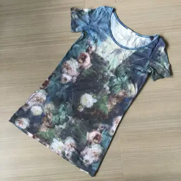 Paul Smith 꽃무늬 티셔츠 원피스 롱 티셔츠 사이즈 M