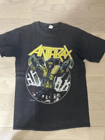 ANTHRAX 저지 데스 그래픽 티셔츠 블랙