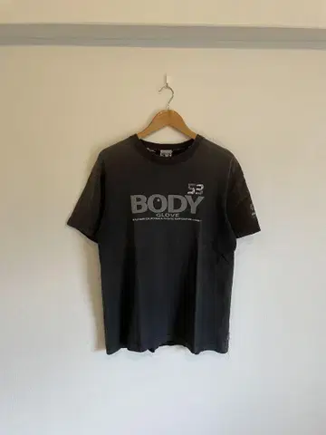 90s BODY GLOVE 페이드 블랙 티셔츠