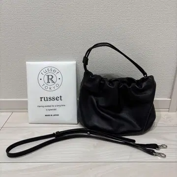 russet 4way 가죽 복조리 숄더백