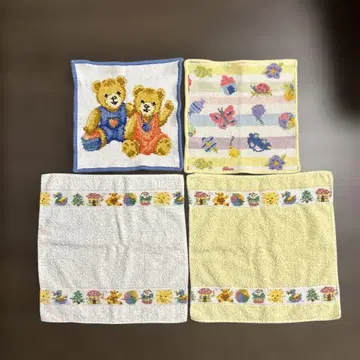 페이러 손수건 핸드 타월 4장 세트