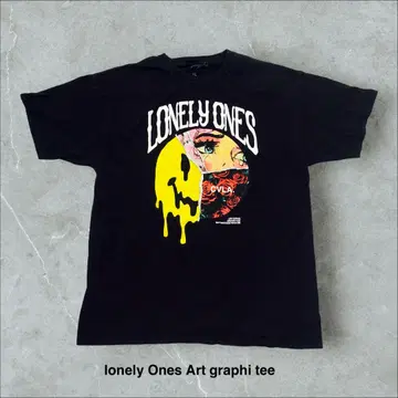 lonely Ones Art graphicT 셔츠 SMILE 메시지 예술