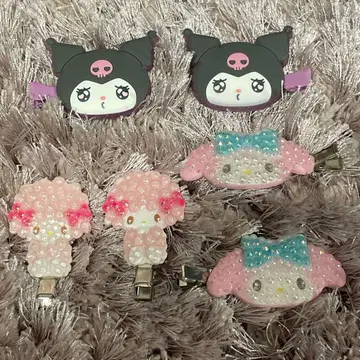 산리오 쿠로미 이모큐 마이멜로디 피아노 앞머리 클립