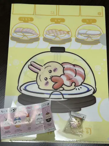 치이카와 쿠라스시 피규어 클리어 파일 2개 세트 토끼