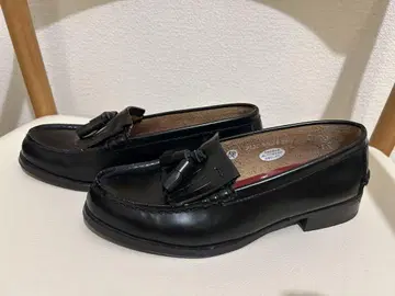 블랙 가죽 모카신 태슬 포함 MOUSSY 하루타 콜라보