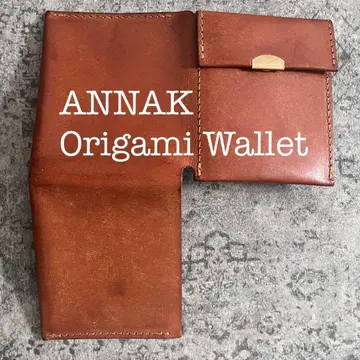 새상품급 ANNAK 아낙 푸에블로 가죽 접이식 지갑 브라운 브라운