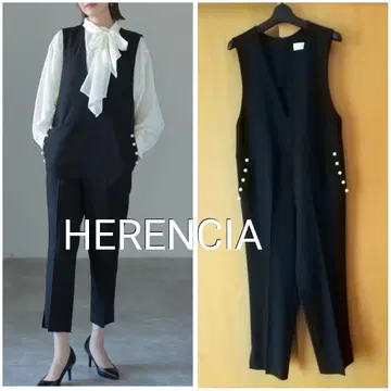 새상품급 HERENCIA 헤렌치아 인기 완판 펄 살로펫 하의 블랙