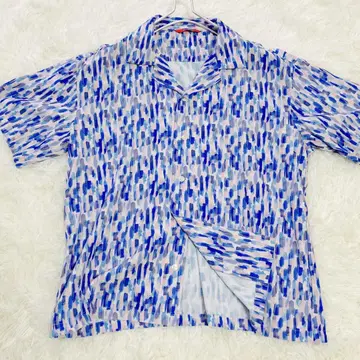 별주 PEXWEAR 여성용 반팔 셔츠 블루