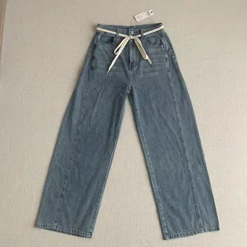 coca 끈 포함 데님 팬츠 L 새상품
