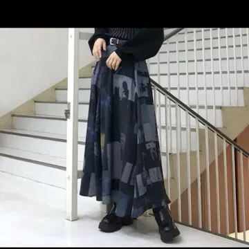 하레 콜라주 스커트