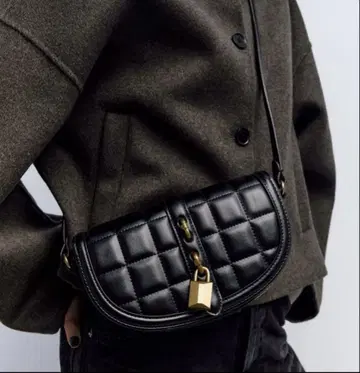 블랙 퀼팅 숄더백 ZARA