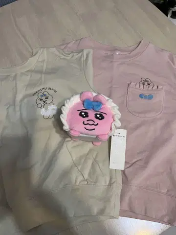 지유 빤쮸토끼 상의와 파우치 세트