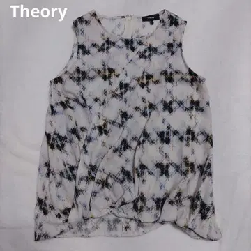 Theory 슬리브리스 랩 블라우스 풀오버