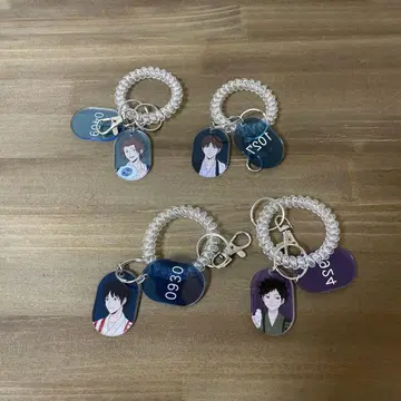 월드 트리거 극락탕 락카 키링 4세트