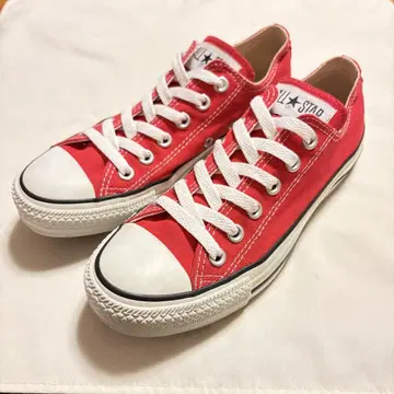 CONVERSE ALL STAR CANVAS OX 빨간색 레드 24.0