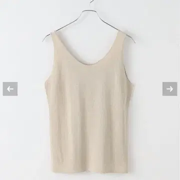 Plage 플라주 COTTON KNIT 탱크 내추럴