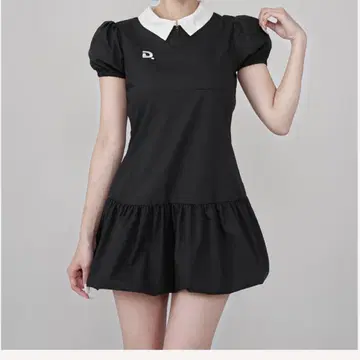 다리치 벌룬 폴로 니트 원피스