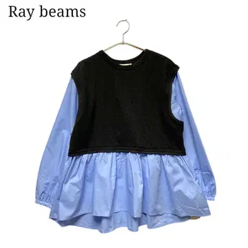 Ray BEAMS 케이블 자카드 절개 풀오버