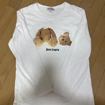 가격 인하 가능! Palm Angels 봉제 인형 디자인 긴팔 티셔츠