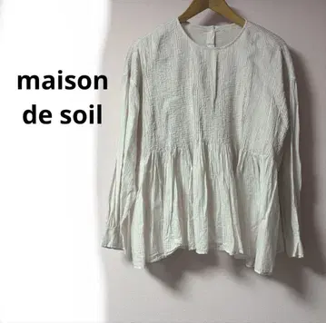 maison de soil 핀턱 블라우스 코튼