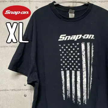 Snap-on 미국 국기 디자인 티셔츠 XL 스냅온 US 빈티지 의류