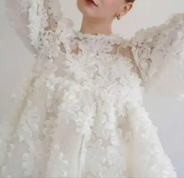 [당일 발송] Acka flower peplum blouse 화이트