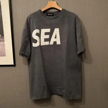 WIND AND SEA Crack-P-Dye 티셔츠 차콜 M