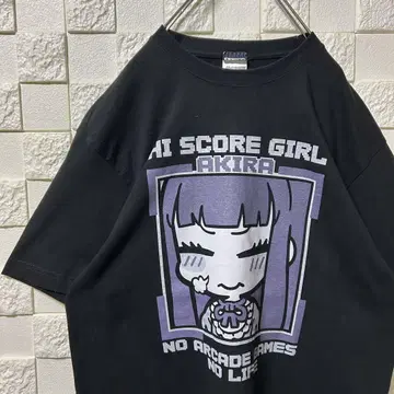 하이 스코어 걸 AKIRA 티셔츠 블랙 코스파