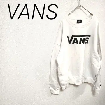 VANS 화이트 맨투맨 트레이닝복 L 캐주얼