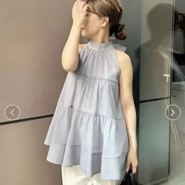 릴리 브라운 아메스리티어드 블라우스 그레이 GLAY LILYBROUN
