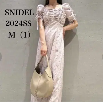 시착만 한 상품 SNIDEL 스나이델 바리에 프린트 원피스 핑크