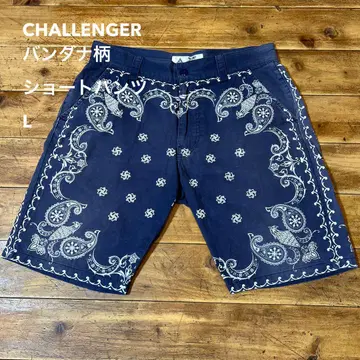 CHALLENGER 챌린저 반다나 패턴 숏팬츠 M