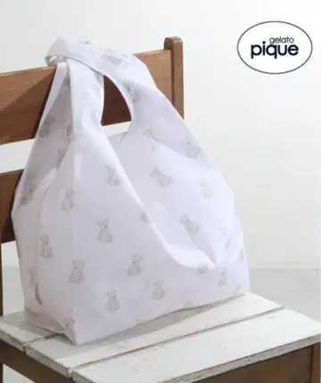 젤라또피케 베어 패턴 에코백