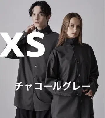 clel 울 라이크 2way 디자인 셔츠 차콜 xs